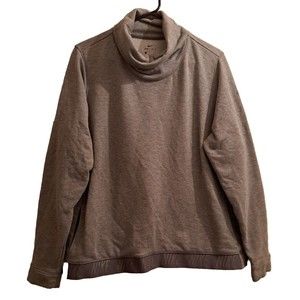 NIKE Women’s XL Grey Cowl Neck Long Sleeve Pullover Hoodie Sweatshirt